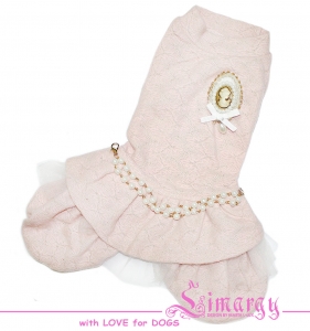 Комбинезон-платье "Дева" розовое