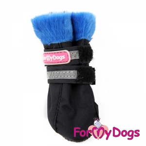 Обувь сапожки FMD Блу на меху для собак демисезонные черные