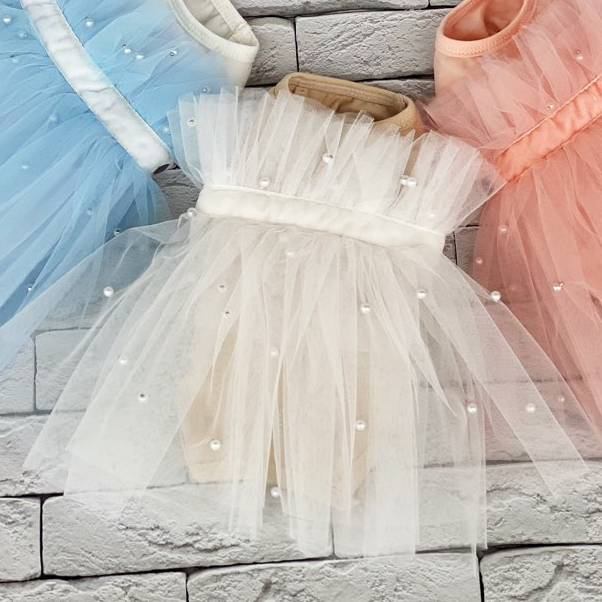 Платье Лим Жемчуг белое