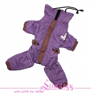 Утепленный дождевик Lim Gor фиолетовый для мальчика